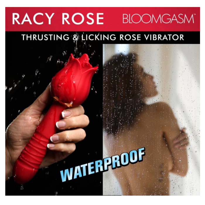 IN BLOOMGASM RACY ROSE THRUSTING & LICKING ROSE VIBRATOR - Click Image to Close
