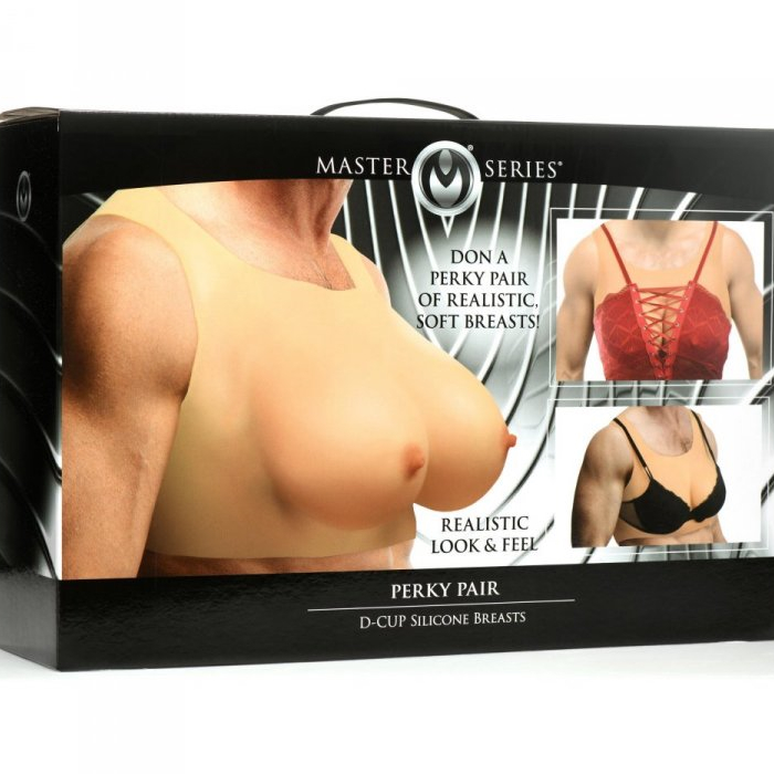 PERKY PAIR D-CUP SILICONE BREASTS