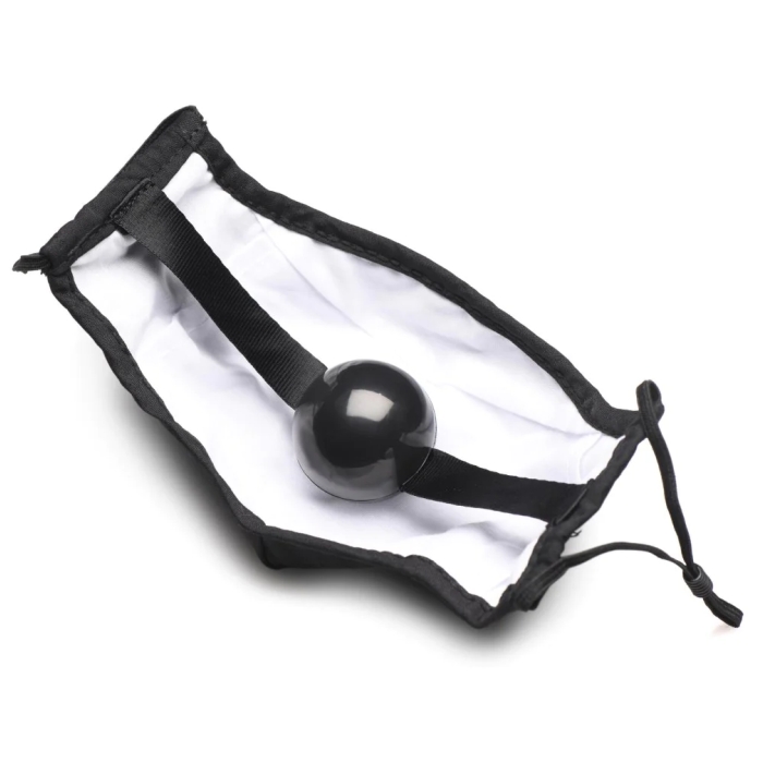 MS UNDER COVER BALL GAG FACE MASK